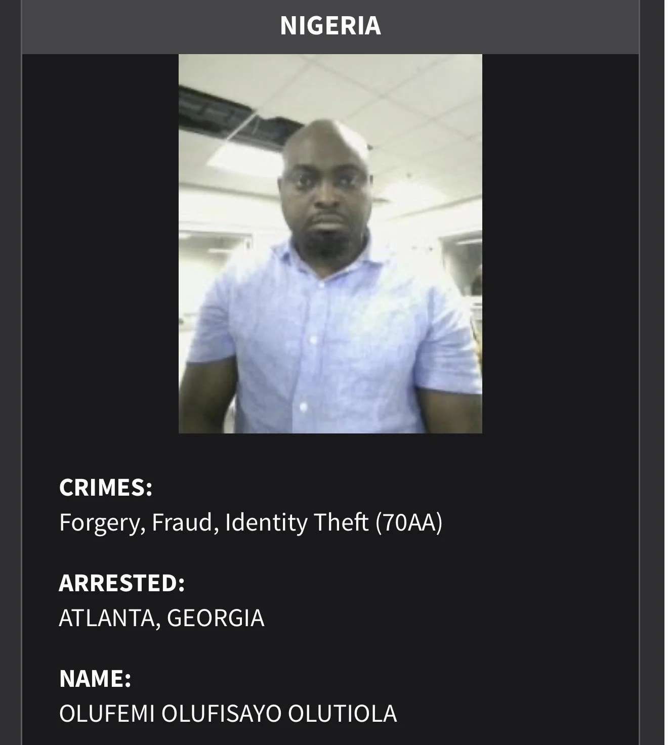 FULL LIST: US names 124 Nigerians on deportation watchlist over criminal convictions