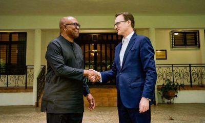 Peter Obi meets British High Commissioner, discusses democracy, economy ahead of envoy's departure